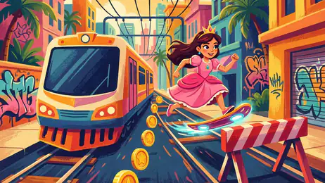 Subway Princess Runner: Kurze Runden, knapper Nervenkitzel header