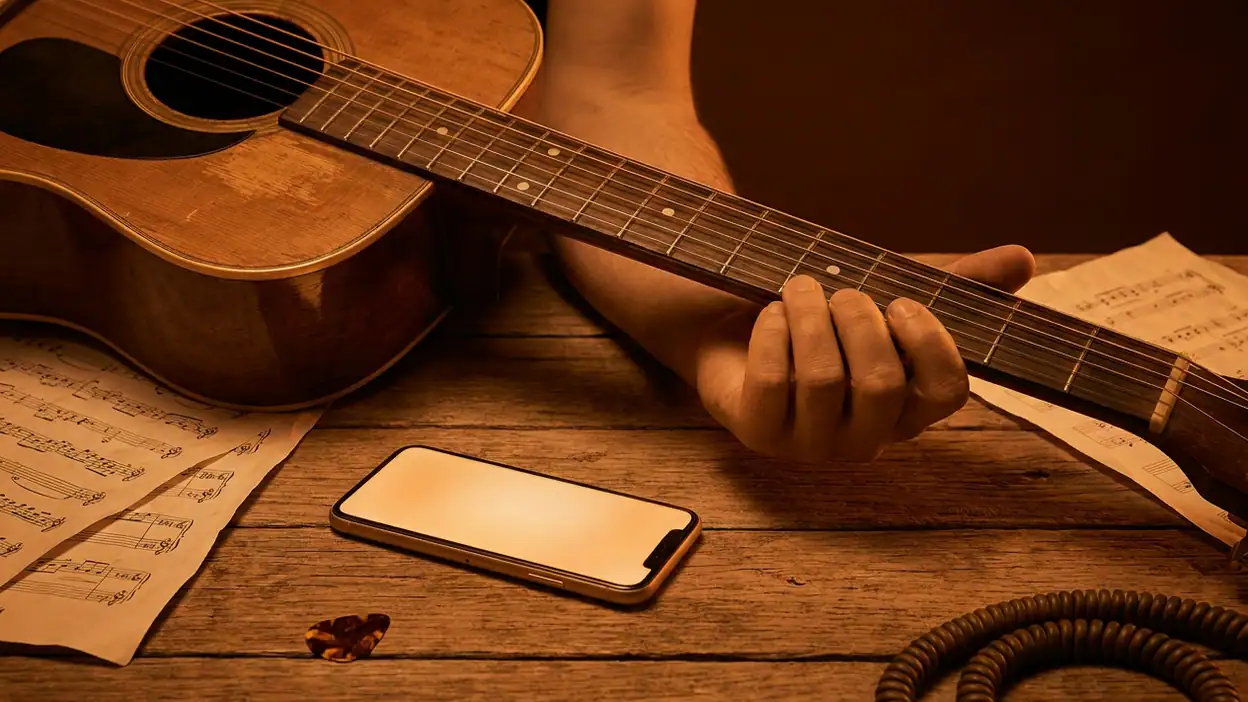 Guitare - Chansons et Accords veut faire progresser, pas seulement jouer header