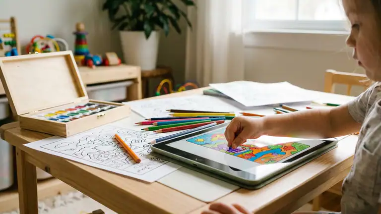Coloring Games: Color & Paint במבחן התקלות: נעים לילדים, לא תמיד ברור כשמשהו משתבש header
