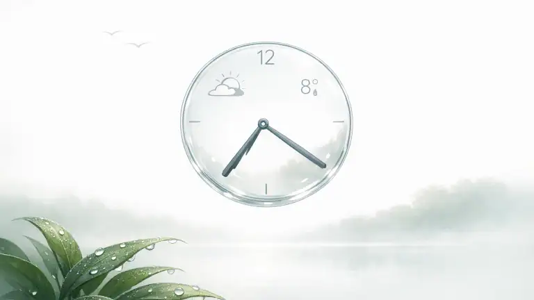 Waarom 'Transparante klok en weer' je dagelijkse metgezel wordt icon